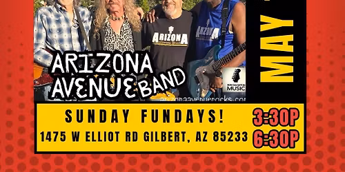 \u2728Arizona Avenue Band @ Icons 1st & 3rd Sundays\u2728