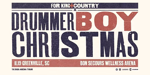 for KING + COUNTRY's 'A DRUMMER BOY CHRISTMAS' | Greenville, SC