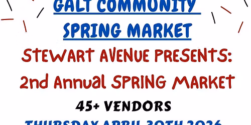 Galt Community Spring Market!