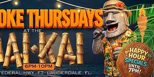 KARAOKE THURSDAYS AT THE MAI-KAI!