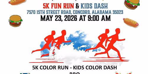 Kingdom of Hope's Red, White, Blue & Que 5k & Kids Dash