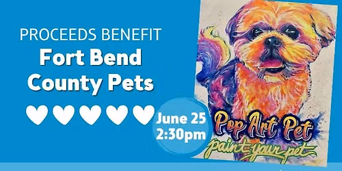 Pinot's Palette and PAWS Fundraiser: Paint Your Pet!