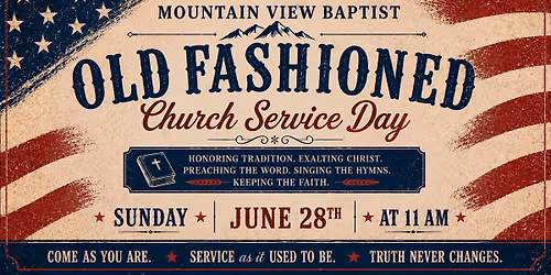 Old Fashioned Church Service
