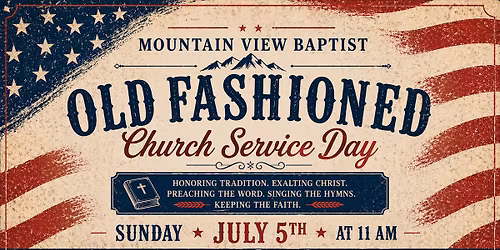 Old Fashioned Church Service