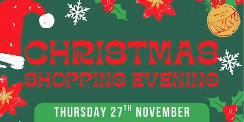 Christmas Late Night Shopping Evening