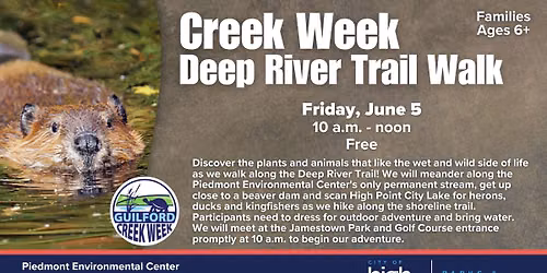 Guilford Creek Week Deep River Trail Walk at PEC