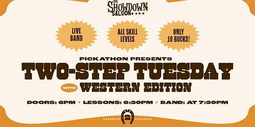 Two-Step Tuesday with Western Edition and Dance Lessons!