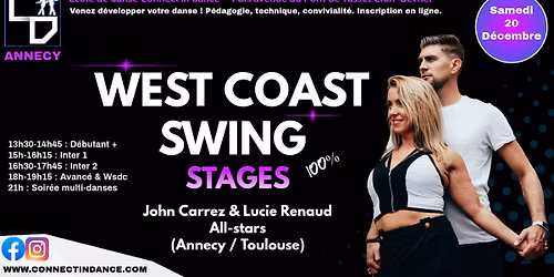 Stages WCS John & Lucie ! Annecy