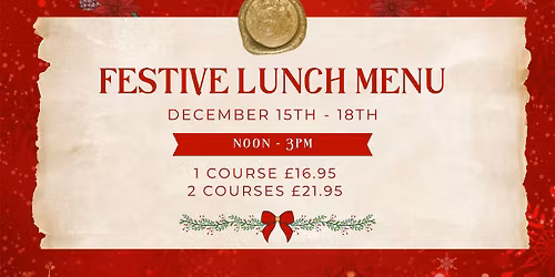 \ud83c\udf84 Festive Lunch Menu \ud83c\udf84