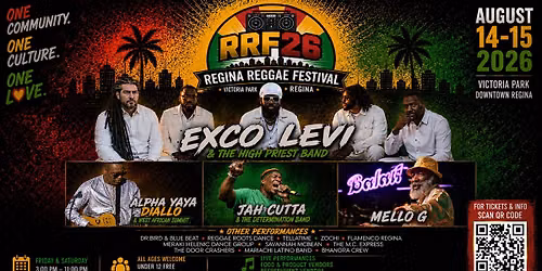 Regina Reggae Fest '26 - ONE LOVE