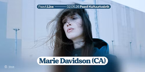 Paavli\u2024Live: Marie Davidson (CA) 