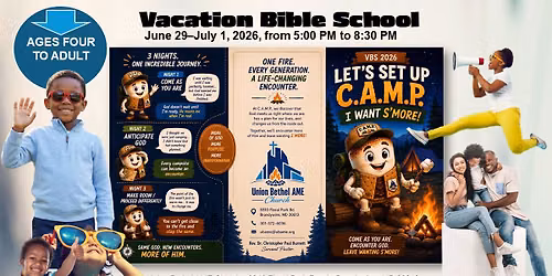 \ud83c\udfd5\ufe0f\ud83d\udd25 Vacation Bible School 2026: LET'S SET UP C.A.M.P. \u2013 I Want S'More! \ud83d\udd25\ud83c\udfd5\ufe0f