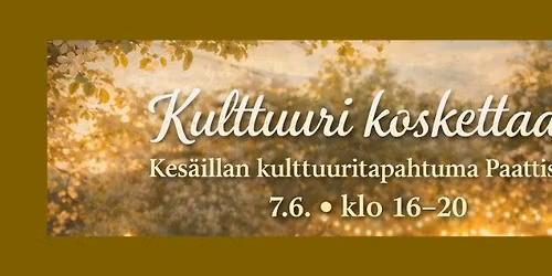 Kulttuuri koskettaa!