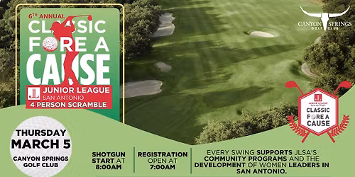 6th Classic FORE a Cause Golf Scramble Tournament Fundraiser