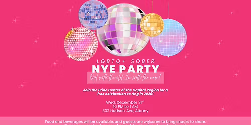 LGBTQ+ Sober New Years Eve Party