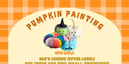 Pumpkin Painting at Zoe's Corner