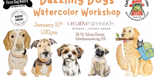 Dazzling Dogs Watercolor Workshop