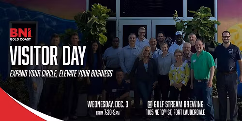 Visitor Day at BNI Gold Coast