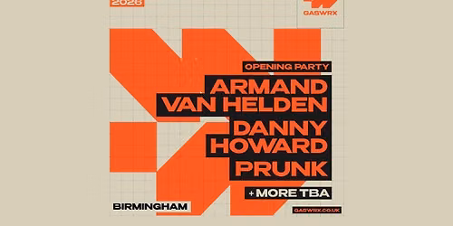 GASWRX Opening. ARMAND VAN HELDEN