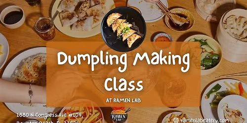 Dumpling Making Class - Ramen Boynton Beach
