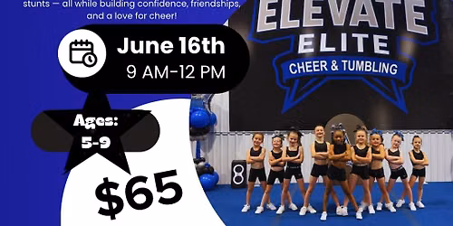 \ud83d\udce3 Mini Cheer Camp | Ages 5 to 9