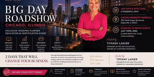 Big Day Solutions Wedding Planner Roadshow \u2014 Chicago, IL