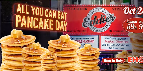 ALL YOU CAN EAT PANCAKE DAY - OCTOBER 28TH