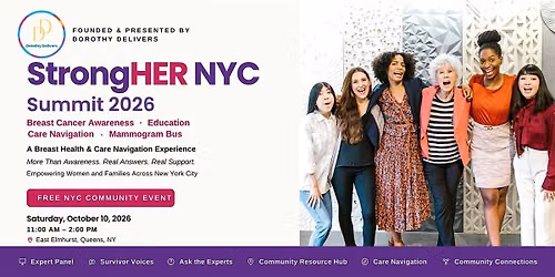 StrongHER NYC Summit 2026 | FREE Breast Cancer Awareness, Education & Care