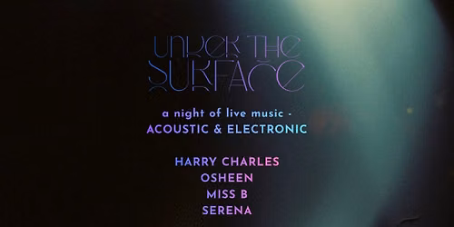 UNDER THE SURFACE - SAVE THE DATE