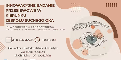 Badanie przesiewowe w kierunku zespo\u0142u suchego oka