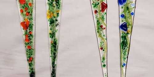 Fused Glass Plant Stakes