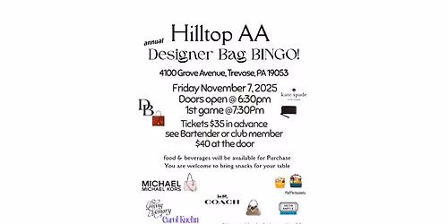 Hilltop AA designer bag BINGO!