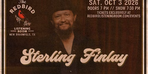 Sterling Finlay @ The Redbird - 7:30 pm