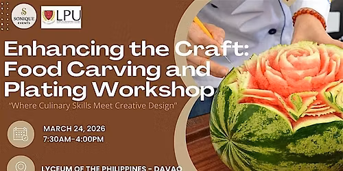 Enhancing the Craft: Food Carving and Plating Workshop