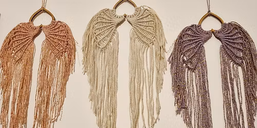 Macram\u00e9 Angel Wings workshop 5 places available \ud83e\udebd