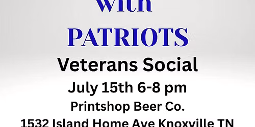 Pints With Patriots Veterans Social