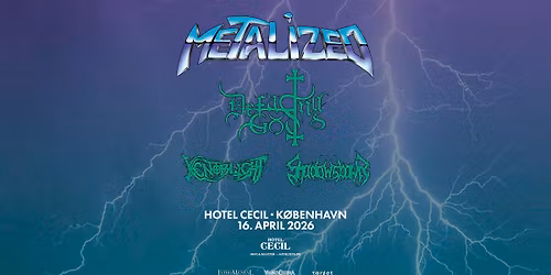Metalized Tour 2026 \u2013 Defacing God, Xenoblight og Shadowspawn | Hotel Cecil, K\u00f8benhavn