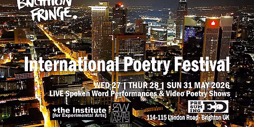 International Poetry Festival- Brighton FRINGE
