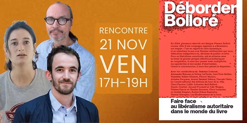 Rencontre-D\u00e9dicace \u00b7 D\u00e9border Bollor\u00e9