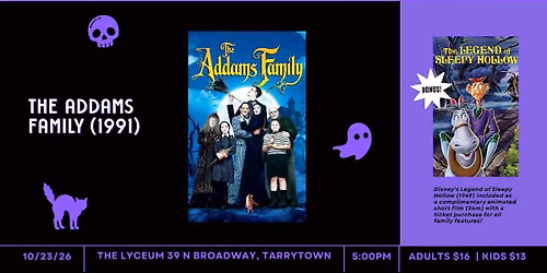 Disney's Legend of Sleepy Hollow & The Addams Family (1991) \u00b7 PG-13