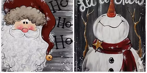 Rustic Winter Paint Party + $15 DIY Scented Holiday Candles!!