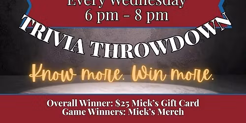 Trivia at Mick\u2019s
