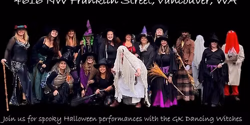 GK Dancing Witches at Halloween on Franklin