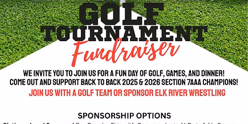 Elk River Wrestling Golf Tournament \u26f3\ufe0f