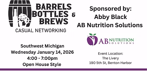 Barrels Bottles & Brews - SWMI In Person Networking Event January 2026