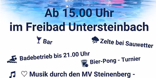 Stobacher Badfescht 2026 – Feiern im Jubiläumsjahr! 🥳 — Freibad Untersteinbach