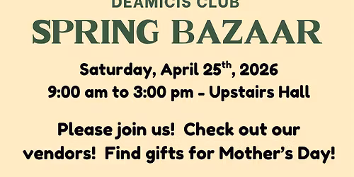 Spring Bazaar