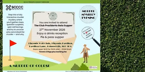 Murder Mystery Evening - It's Murder of Course! \ud83c\udfcc\ud83c\udffb\u200d\u2642\ufe0f