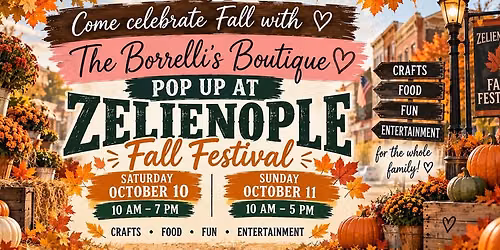 The Borrelli's Boutique Pop Up at Zelienople Fall Fest 