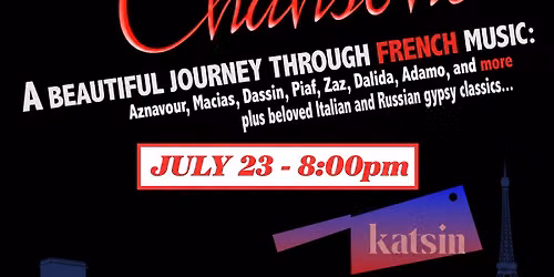 Paris Chansons \u2014 Live French Music Night at Katsin